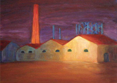 Factory, Acrylic on canvas