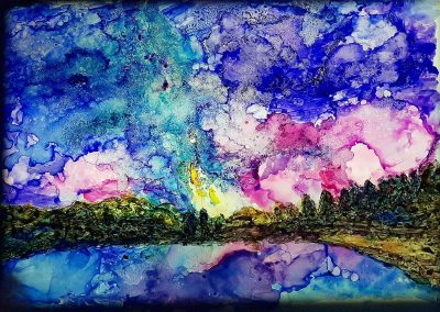 Starry sky, around 37x50cm, 14,5″x19,7″